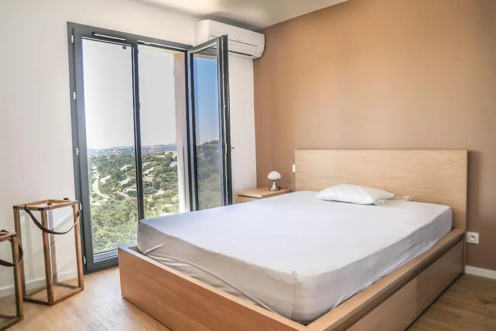 Haut De Villa Vue Mer Panoramique Sur Golfe De Saint-Tropez 레지상브르