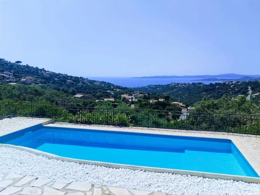 Haut De Villa Vue Mer Panoramique Sur Golfe De Saint-Tropez 레지상브르